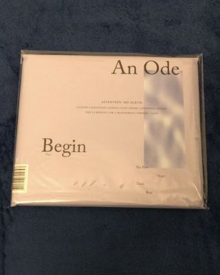 [pre - Owned] Seventeen An Ode Album Begin Ver W/ Jeonghan Photobook No Photocards