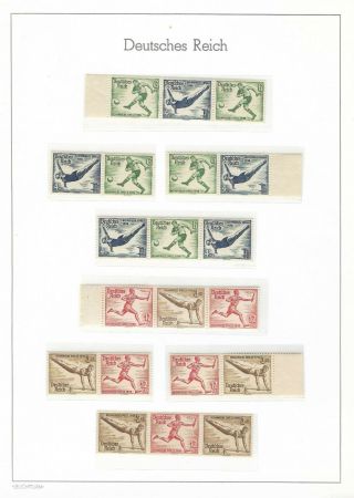 Germany 3rd Reich Og Se - Tenants Virtually Every Which Way,  Mnh,  Mc€400,  2pgs (t7)