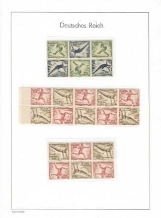 Germany 3rd Reich OG Se - Tenants Virtually Every Which Way,  MNH,  MC€400,  2Pgs (T7) 3