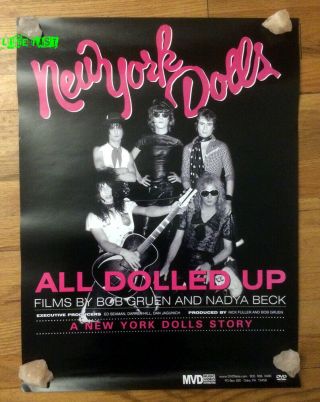 York Dolls Promo Poster For All Dolled Up Dvd Movie Rental Store Advertising