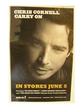 Chris Cornell Of Soundgarden Poster Carry On Promo