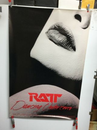 Ratt “dancing Undercover” 1986 Promo Poster.  24” X 36”