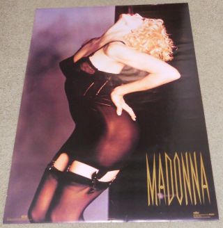 Madonna Sexy Black Garters Vintage 1990 Poster Winterland Boy Toy