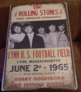 The Rolling Stones Rock Band Poster Style Wall Sign