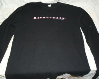 Nickelback Long Sleeve Thermal Shirt " The Long Road " X - Large