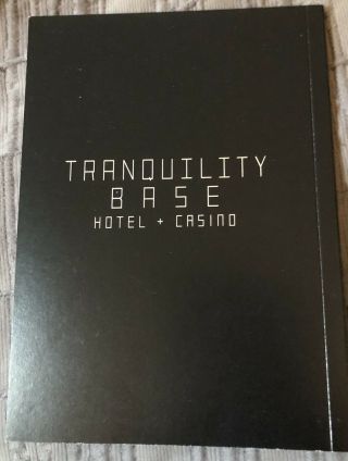 Arctic Monkeys Alex Turner Book Promo Tranquility Base Hotel &casino 2018 Domino
