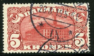 Denmark 1915 General Post Office Copenhagen Scott 135 Cv$175 0b