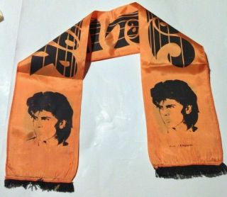 Duran Duran John Taylor Vintage 1980s Concert Scarf - Orange Version