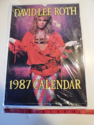 David Lee Roth 1987 Calendar Approx.  17x12 B19