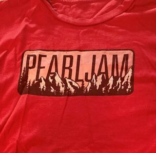 Pearl Jam Shirt Mountains 2014 Us Tour Large