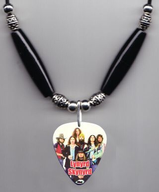Lynyrd Skynyrd Band Photo Guitar Pick Necklace