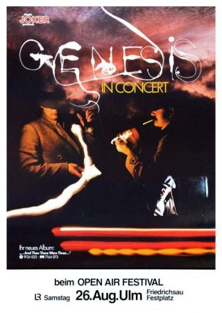 Genesis Poster Live In Germany And Then They 