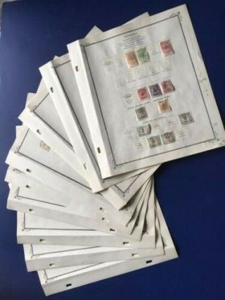 Hungary Romania Occupation Transylvania 1919 - 11 Album Pages With Stamps.