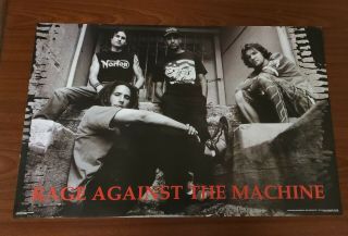 Vtg 1999 Rage Against The Machine Poster Deadstock Nos Funky Ent.  Inc Og 6499