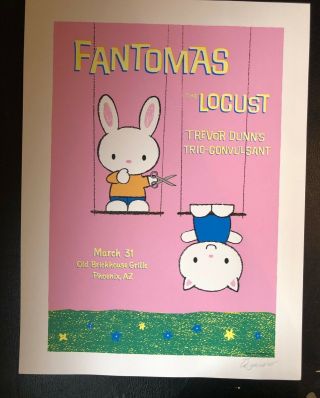Fantomas - 2005 Gig Poster - Phoenix - Faith No More Bungle - Lucky Bunny S/n