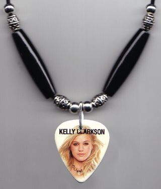Kelly Clarkson Photo Guitar Pick Necklace