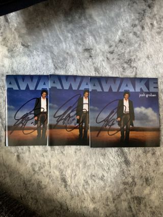Josh Groban Signed Awake Booklet.  No Cd