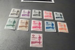 Somalia Stamps B38 - 43 And B45 - 9 Mnh Cv 214.  00,  -