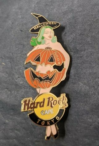 Hard Rock Cafe Pin Tokyo Halloween Naked Girl In Pumpkin Le300