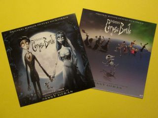 Two The Corpse Bride 12 " Promo Poster Flat Tim Burton Danny Elfman Soundtrack