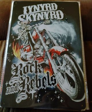 Lynyrd Skynyrd Rock Band Poster Style Wall Sign