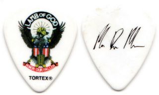 Lamb Of God Guitar Pick : 2013 Resolution Tour Mark Mortion Honor Our Fallen