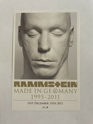 Rammstein Official Promo Postcard 4x6