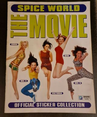 Spice Girls Official Spice World The Movie Sticker Album - Complete 1997