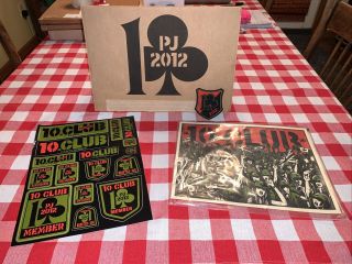 Pearl Jam 2012 Ten Club Member Only Pack W/ Limited Edition Art Print,  Patch,