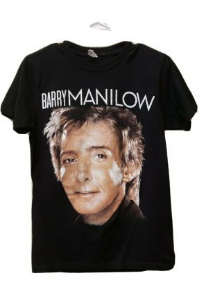 2015 Barry Manilow " One Last Time " Concert Tour T - Shirt Small Size S/h