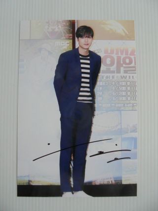 Lee Min Ho Korean Actor Signed 4x6 Photo Autograph Hand Signed Usa Seller A5