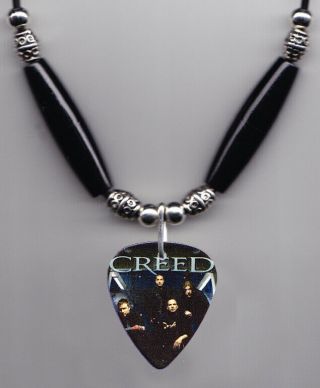 Creed Scott Stapp Band Photo Guitar Pick Necklace 2