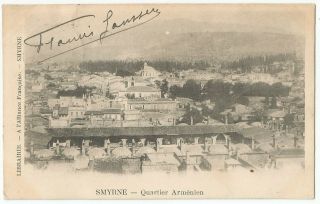 Turkey Ottoman Empire German Post Office Smyrne Smyrna Postcard 1901 (6)