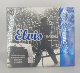 The Elvis Treasures Robert Gordon Hardcover Book Audio Cd Memorabilia