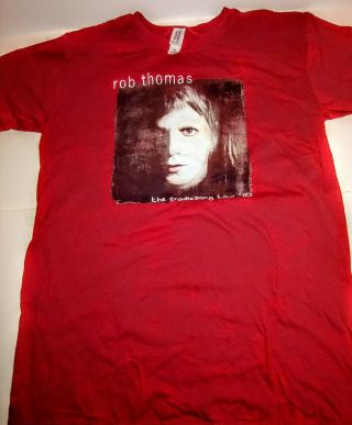Rob Thomas T - Shirt Cradlesong Red Matchbox 20 Mb20 Womens Size S