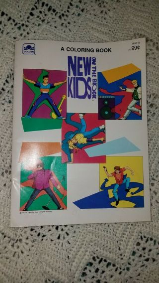 Kids On The Block – A Big Coloring Book 1990