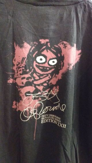 Ozzy Osbourne Hard Rock Cafe T - Shirt Size: Large Signature Series Nashville
