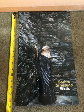 Barbra Streisand Walls Promo Poster On Heavy Stock Paper