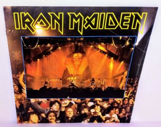 Iron Maiden 1985 Live After Death Booklet Insert Poster World Slavery Tour 84/85