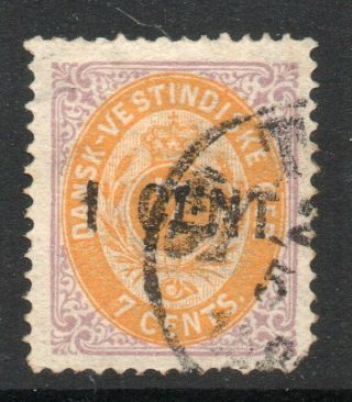 Danish West Indies: 1887 Numerals 1c.  Surch,  Sg 37