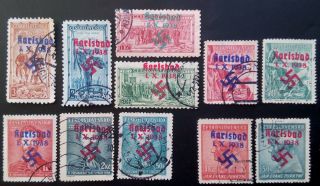 Sudetenland Wwii,  German Occup.  4 Complete Sets (karlsbad)
