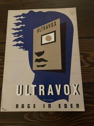 Ultravox Rage In Eden Tour Programme 1981