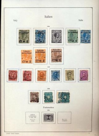 Italy 1890/1913 M&u On Pages (55,  Items) Zz 882