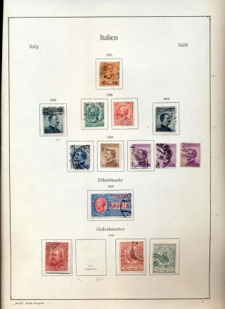 ITALY 1890/1913 M&U on Pages (55,  Items) ZZ 882 3