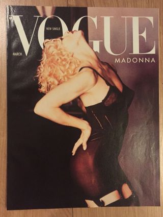 Madonna Vogue Full Page Advert Clipping