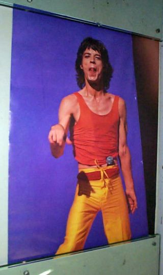 Mick Jagger Rolling Stones Vintage 1981 Stage Poster -