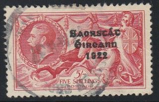 Ireland 1925 78,  Perf 11 By 12,  1922 Is 5.  5mm,  5sh Rose Red