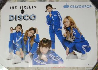 Crayon Pop Mini Album The Streets Go Disco 2013 Taiwan Promo Poster