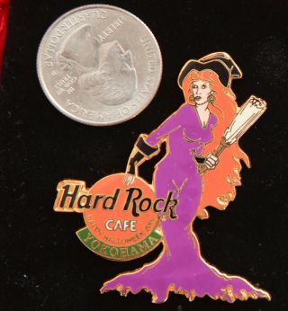 Hard Rock Cafe Pin Yokohama Halloween Girl Witch Costume Hat Lapel Broom