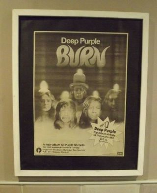 Deep Purple - Burn Uk Press Advert 1974